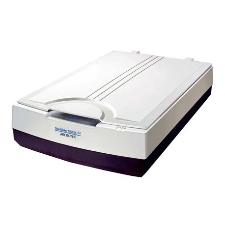 Scanner Microtek 9800XL Plus Silver format A3 pour documents, étoffes, tissus. 1600 dpi. 1108-03-360502-SF